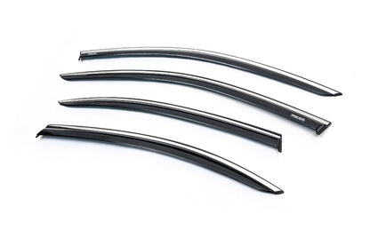 Window Deflectors with Chrome Trim SD (4 pcs, Niken) for Skoda Superb 2015-2024 - image 5