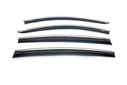 Window vents with chrome (4 PCs, Niken) for Dacia Sandero 2013-2020 - Reelken Auto