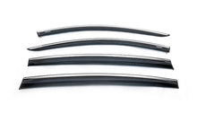 Window deflectors with chrome trim (4 pcs, Niken) for Dacia Sandero 2013-2020 - image 2