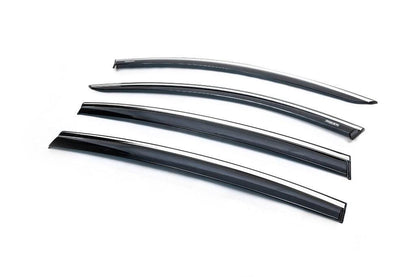 Window vents with chrome (4 PCs, Niken) for Dacia Sandero 2013-2020 - Reelken Auto