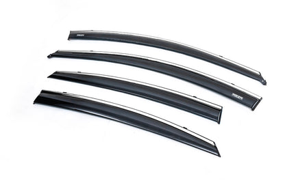 Window Deflectors with Chrome Trim SD (4 pcs, Niken) for Hyundai Accent 2011-2017 - image 5