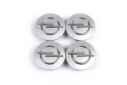Wheel caps 54/43mm gray (4 pcs.) for Opel - Reelken Auto