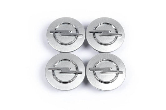 Wheel caps 54/43mm gray (4 pcs.) for Opel - Reelken Auto