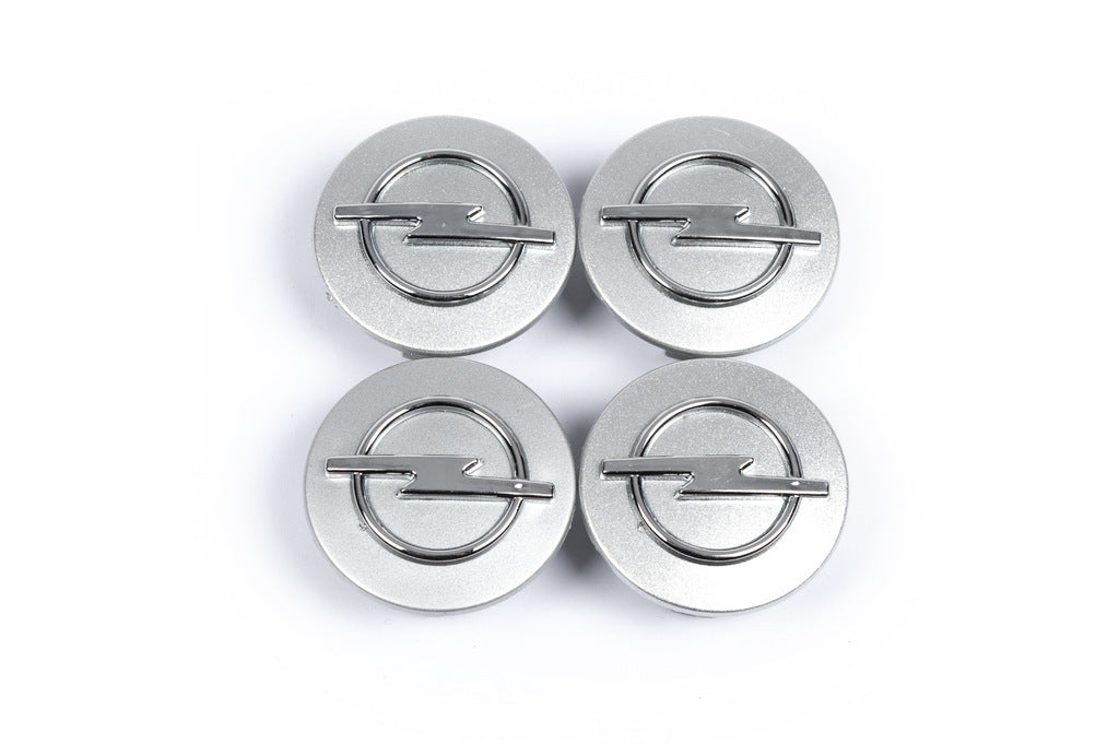 Wheel center caps 54/43mm gray (4 pcs) for Opel - image 2