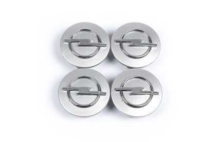 Wheel center caps 54/43mm gray (4 pcs) for Opel - image 2