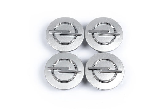 Wheel center caps 54/43mm gray (4 pcs) for Opel - image 2
