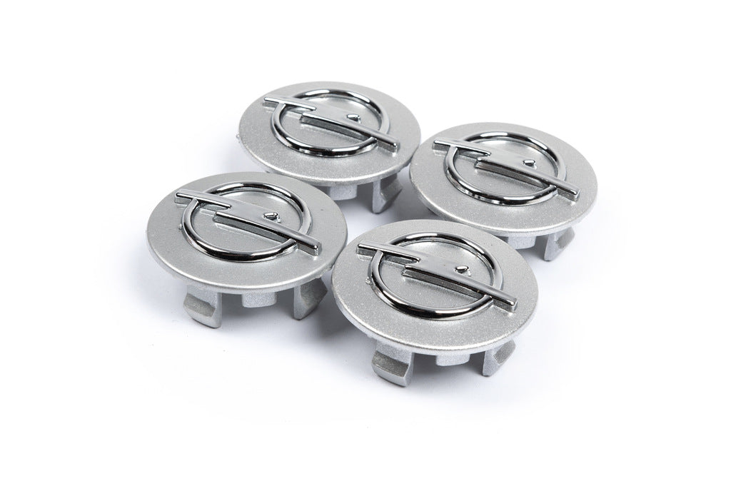 Wheel center caps 54/43mm gray (4 pcs) for Opel - image 1