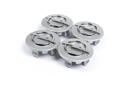 Wheel center caps 54/43mm gray (4 pcs) for Opel - image 1