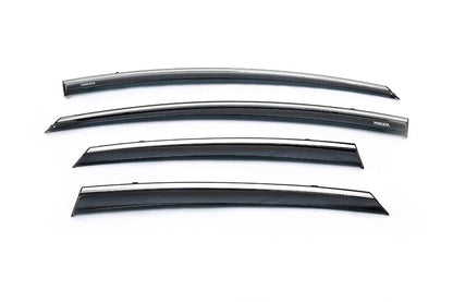 Window vents with chrome HB (4 PCs, Niken) for Ford Fiesta 2008-2017 - Reelken Auto