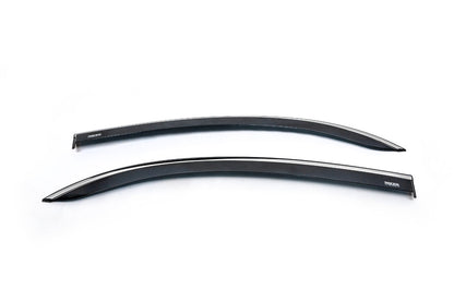 Window Deflectors with Chrome Trim (2 pcs, Niken) for Renault Kangoo 2008-2020 - image 3