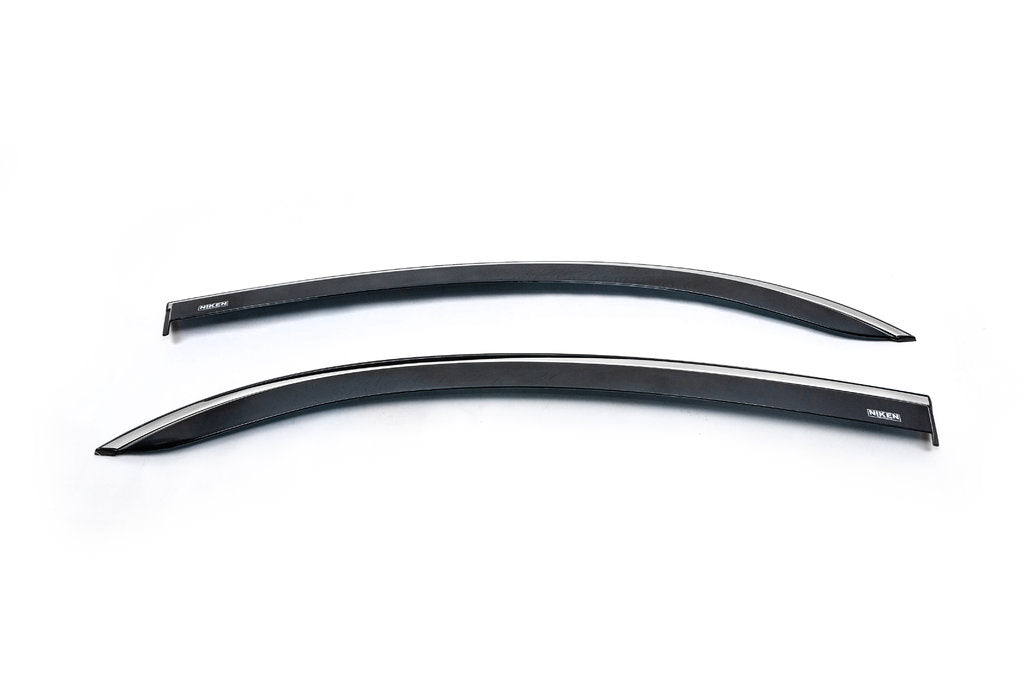 Window Deflectors with Chrome Trim (2 pcs, Niken) for Renault Kangoo 2008-2020 - image 3