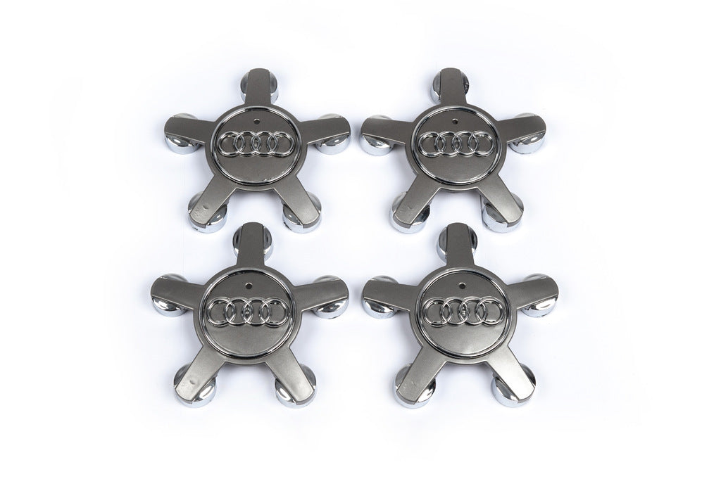 Wheel Center Caps Star (4 pcs, ABS) for Audi - image 2