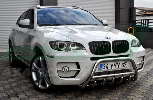 The WT003 bumper guard (stainless) for BMW X5 E-70 2007-2013 - image 2