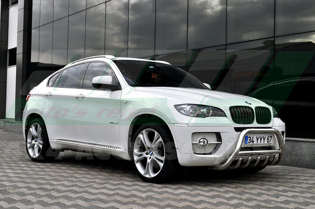 The WT003 bumper guard (stainless) for BMW X6 E-71 2008-2014 - image 3