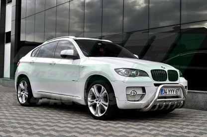 The WT003 bumper guard (stainless) for BMW X6 E-71 2008-2014 - image 3