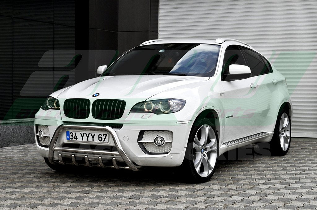 The WT003 bumper guard (stainless) for BMW X6 E-71 2008-2014 - image 4