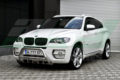 The WT003 bumper guard (stainless) for BMW X6 E-71 2008-2014 - image 4