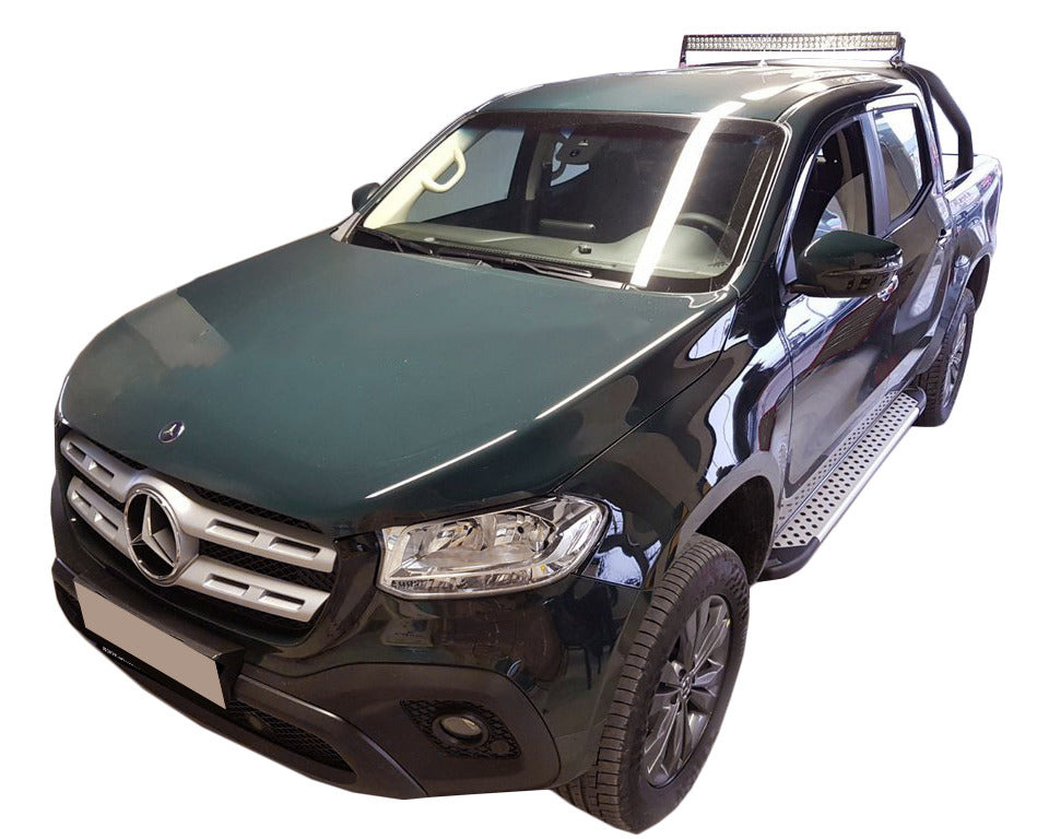 Side Steps Allmond Grey (2 pcs, Aluminum) for Mercedes X class 2017-2020 - image 1