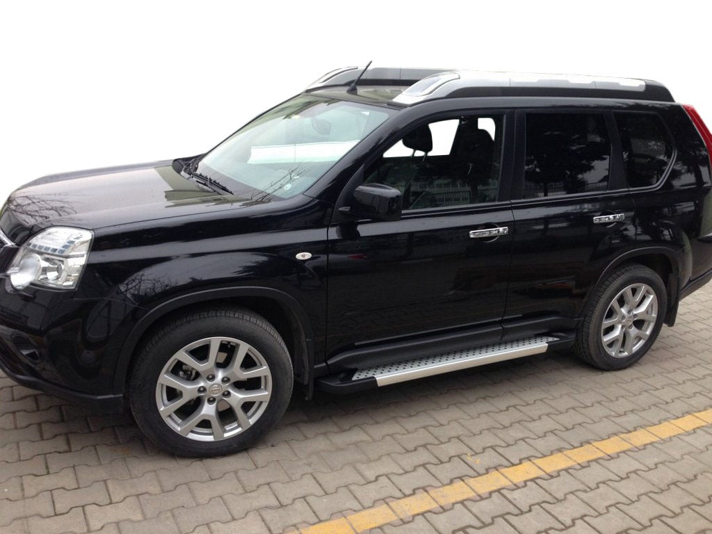 Side Steps Allmond Grey (2 pcs, Aluminum) for Nissan X-trail T31 2007-2014 - image 1