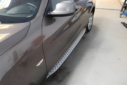 The original thresholds (2 pieces, aluminum) for BMW X1 E-84 2009-2015 - Reelken Auto
