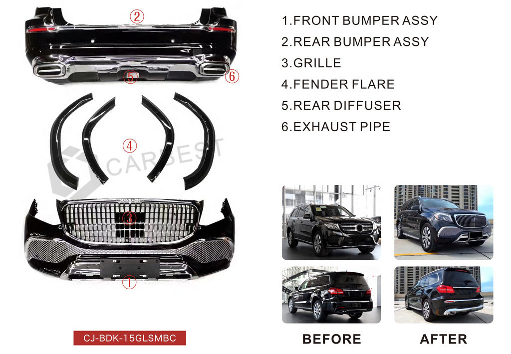 Maybach body kits (for GLS) for Mercedes GL/GLS class X166 - image 2