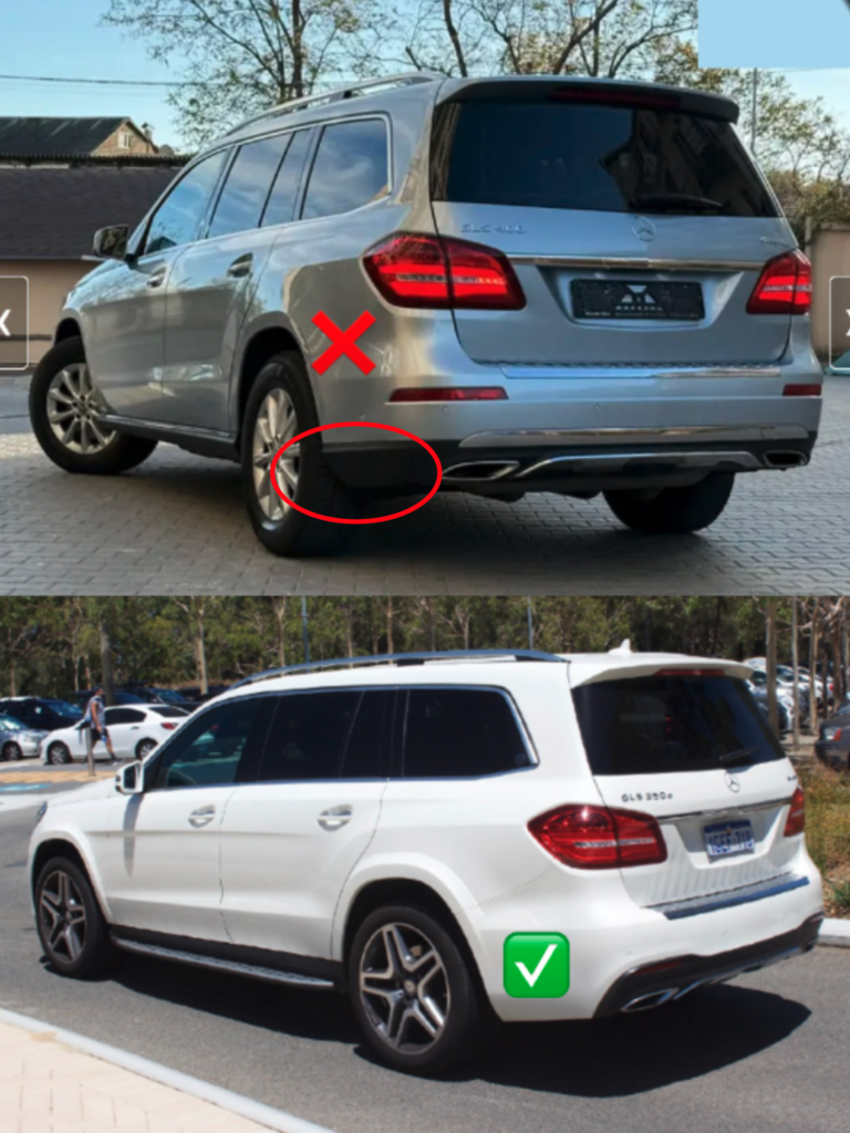 Body kit with rear diffuser AMG V1 (GLS63) for Mercedes GL/GLS сlass X166 2012-2019 - image 2