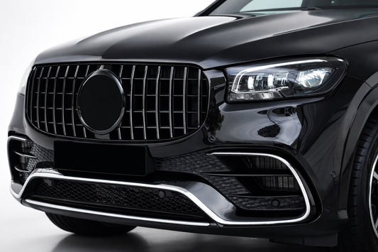 Front Grille 2019-2023 (GT Panamericana Black) for Mercedes GLS X167 2019- - image 2