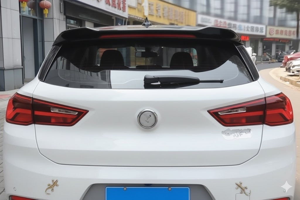 Lip Spoiler (1234 Upgrade, Black) for BMW X2 F39 2018-2023 - image 1