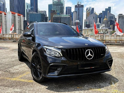 Front Grille GT Panamericana Black (2015-2019) for Mercedes GLC X253 2015-2022 - image 7