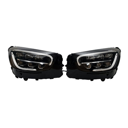 LED Front Headlights High Performance (2 pcs) for Mercedes GLC coupe C253 2016-2023 - image 1
