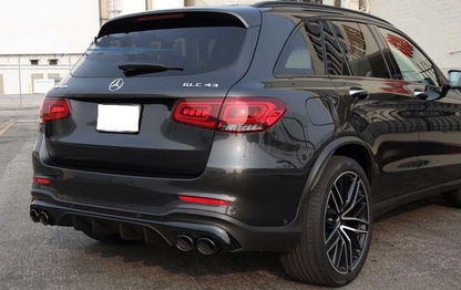 Rear diffuser with exhaust tips (AMG43 Design) for Mercedes GLC X253 2015-2022 - image 1