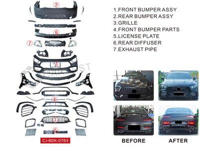 Body kit GT63S AMG for Mercedes AMG GT 4 X290 - image 19