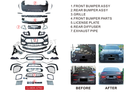 Body Kit GT63S AMG for Mercedes AMG GT 4 X290 2018- - image 19