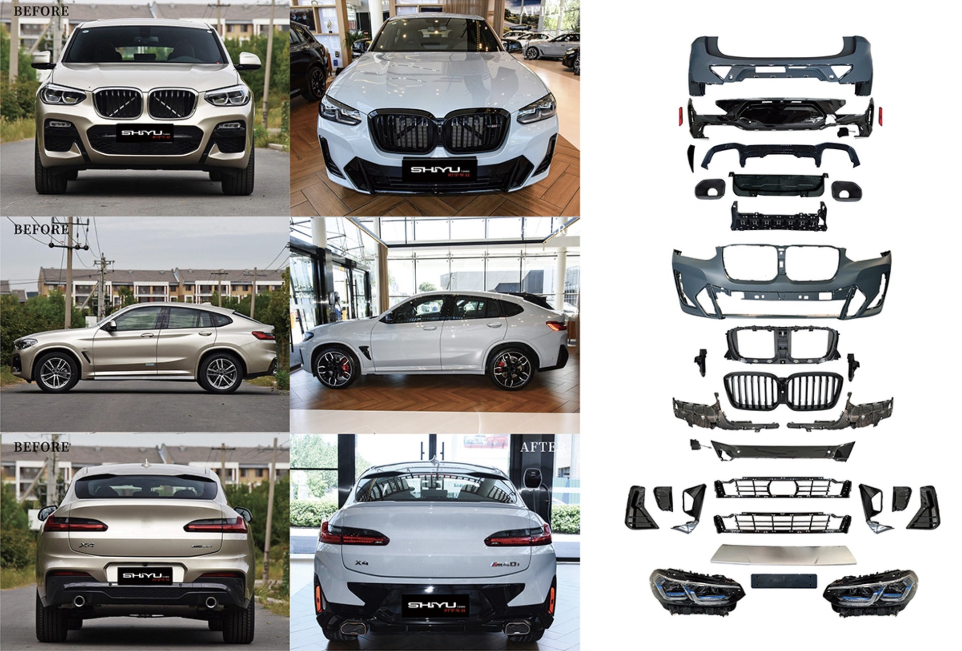 M-Sport 2024 Facelift Body Kit for BMW X4 G02 2018- - image 1