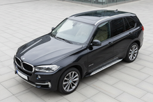 Side Steps Shining V1 (2 pcs, Aluminum) for BMW X5 F-15 2013-2018 - image 1