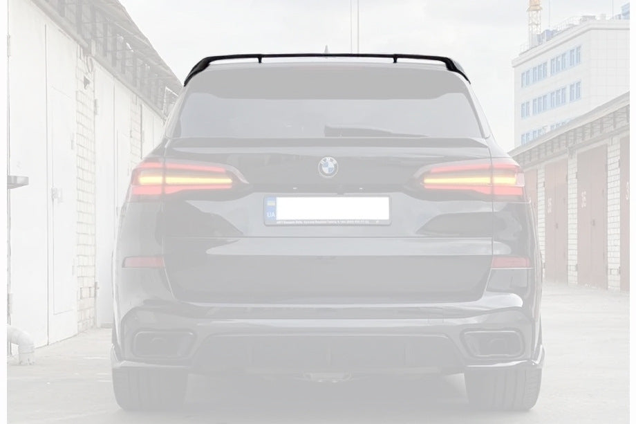 Rear window spoiler V7 (Gloss Black) for BMW X5 G05 2019- - image 2