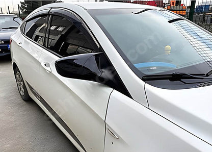 Covers for mirrors with a cutout for turning BMW-style (2 pcs) for Hyundai Elantra (MD/UD) 2011-2015 - Reelken Auto