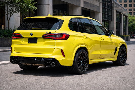 Rear bumper with diffuser in X5M F95 style (2018-2022) for BMW X5 G05 2019- - image 2