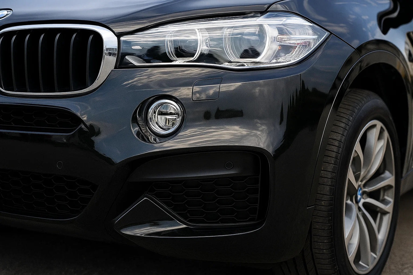 Chrome Fog Light Covers (2 pcs) for BMW X6 F-16 2014-2019 - image 2