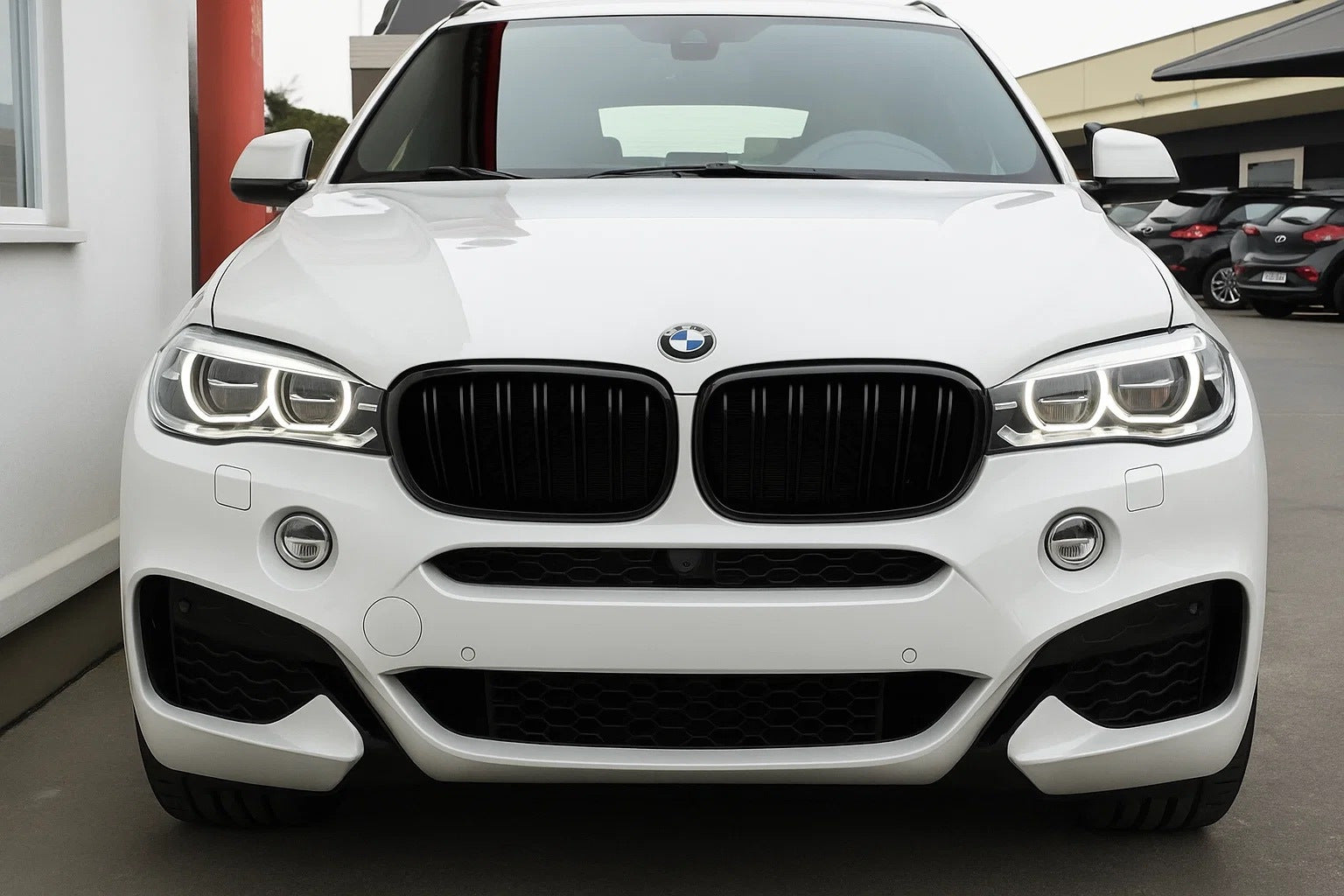 Kidneys M-Look (Gloss Black) for BMW X6 F16 2014-2019 - image 1