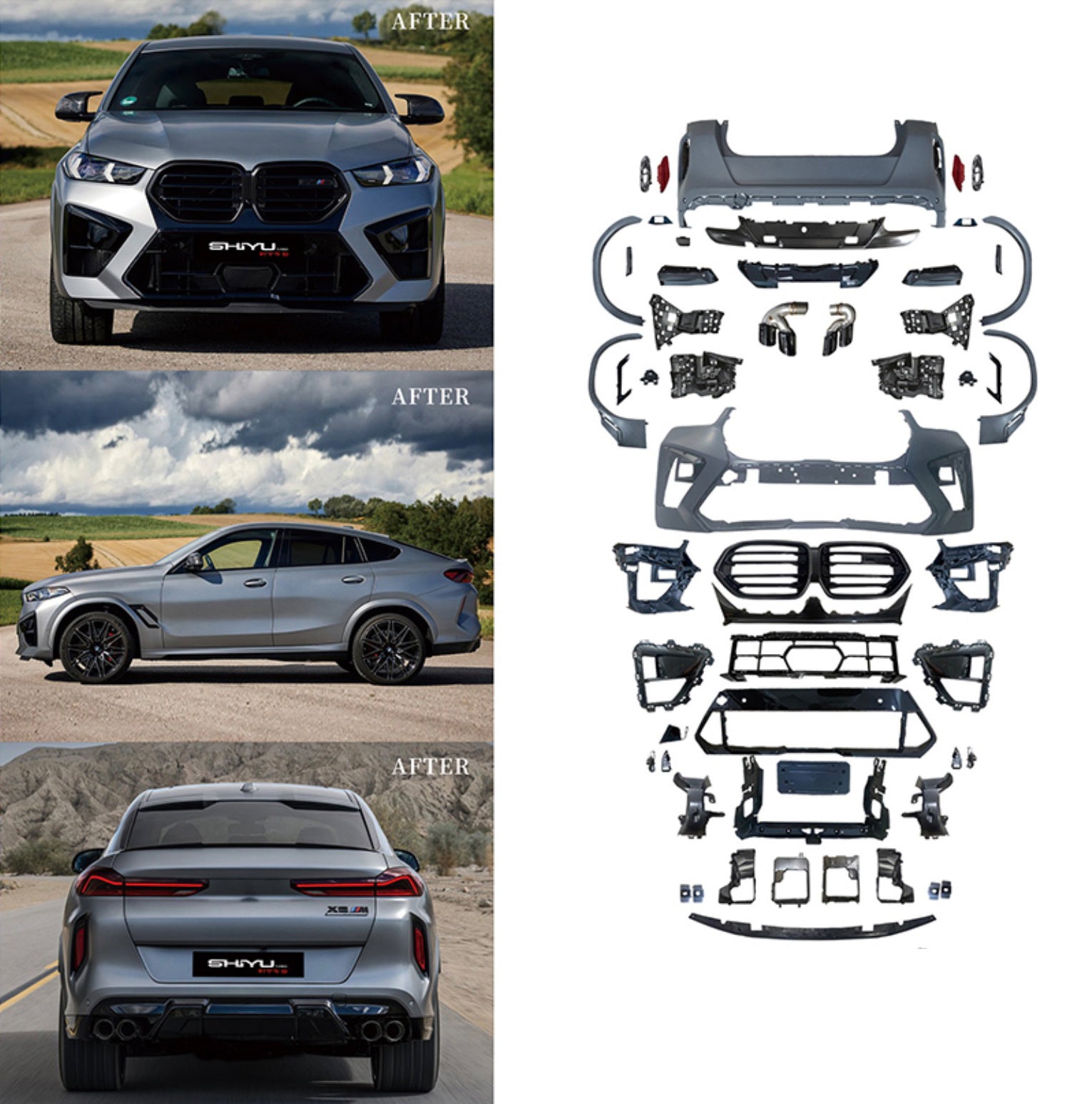 Body kit X6M F96 LCI (for 2023+) for BMW X6 G06 2019- - image 1