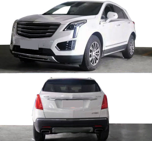 Front and Rear Bumper Extensions (2 pcs) for Cadillac XT5 2016- - image 1
