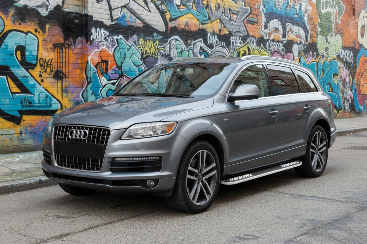 Side Steps Tayga V2 (2 pcs, Aluminum) for Audi Q7 2005-2015 - image 1