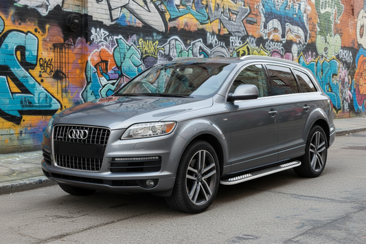 Side Steps Tayga V2 (2 pcs, Aluminum) for Audi Q7 2005-2015 - image 1