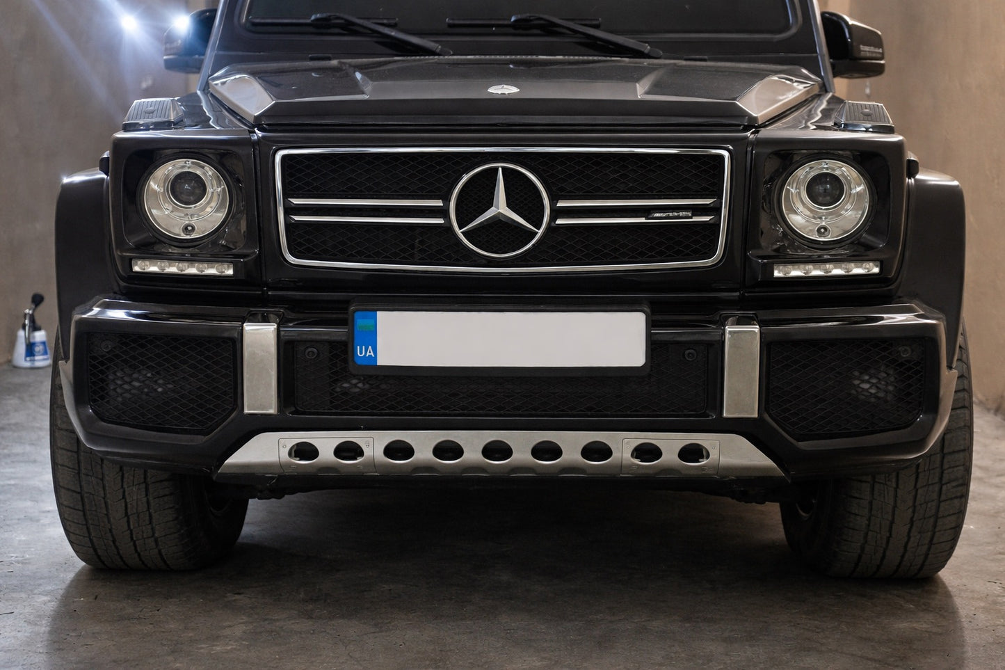 Front Bumper Guard Stainless Steel for Mercedes G сlass W463 1990-2018 - image 3