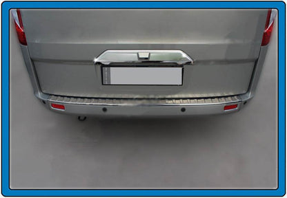 Chrome bracket above the number (under the camera, stainless steel.) for Ford Custom 2013-2022 - Reelken Auto