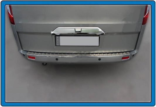 Chrome bracket above the number (under the camera, stainless steel.) for Ford Custom 2013-2022 - Reelken Auto