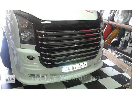 Front Bumper 2012↗ (USA-style, primed for painting) for Volkswagen Crafter 2006-2016 - image 1