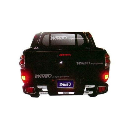 Rear protection D124537 (stainless steel) for Mitsubishi L200 2006-2015 - Reelken Auto