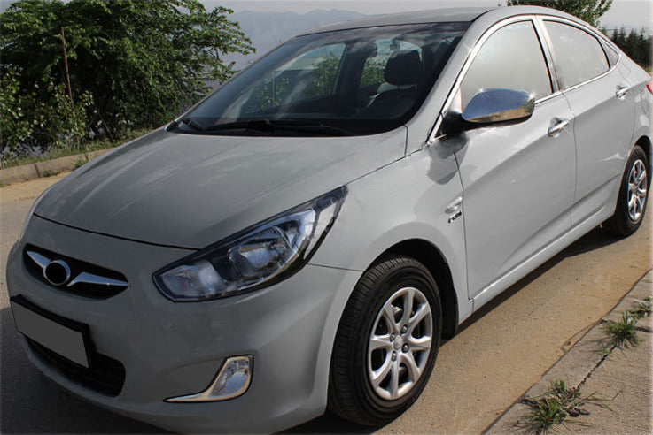 Covers for mirrors without cutout twist (2 PCs) for Hyundai Accent 2011-2017 - image 1